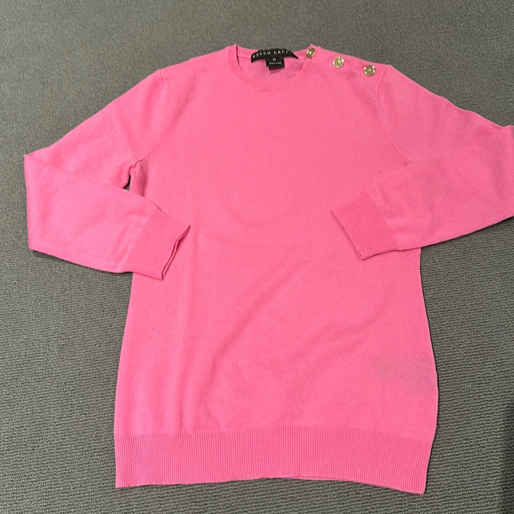 Ralph Lauren Pink Cashmere Sweater